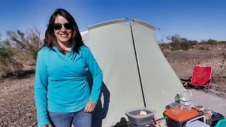 Tent Tour Solo Woman Living Super Cheap in a Tent [upl. by Gaw581]