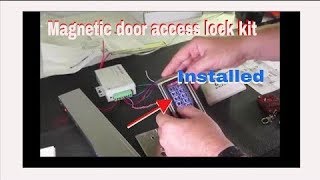 How To Install A Magnetic Door Lock Access Control System [upl. by Nohsar]