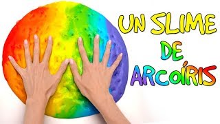 Cómo hacer un Slime Arcoíris🌈💩 [upl. by Enilegnave]