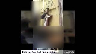 Container Seal opening process technique [upl. by Aihsakal]