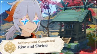 Rise and Shrine Secret Achievement EVERY PRIMOGEMS COUNTS Genshin Impact Inazuma Guide Patch 20 [upl. by Htenek]