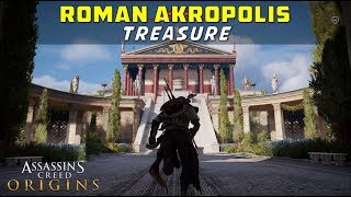 Loot Treasure Location  Roman Akropolis Underground Chest  Cyrene  Assassins Creed Origins [upl. by Vanden]