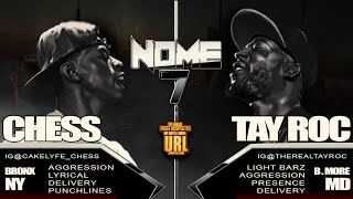 TAY ROC VS CHESS SMACK URL RAP BATTLE  URLTV [upl. by Etsirk]