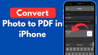 How to Convert Photo to PDF in iPhone Quick amp Simple [upl. by Pollak]