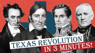 Texas Revolution in 3 Minutes [upl. by Waldon]