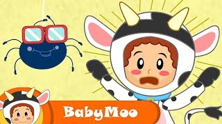 Little Miss Muffet  Nursery Rhymes  BabyMoo Songs for Kids [upl. by Aimak7]