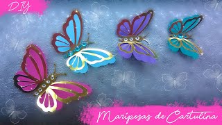 DIY Mariposas de cartulina Kath Reyes [upl. by Trbor717]