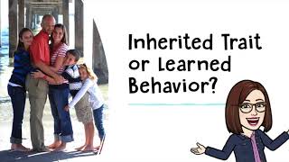 Inherited Trait vs Learned Behavior [upl. by Almire]