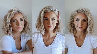 3 Ways to Curl SHORT Hair [upl. by Heinrike]