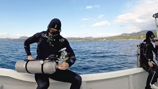 Boat Diving Entry Techniques  Sidemountingcom [upl. by Briscoe]