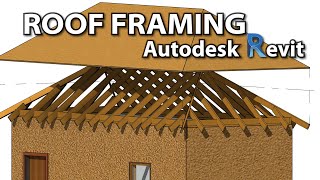 Roof Framing in Autodesk Revit Ridge and Rafters [upl. by Roland]