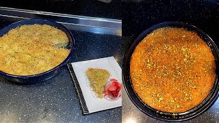 Kadaif me Stika dhe Akullore  Albanian Kanafeh Dessert [upl. by Mapes]