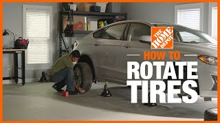 How to Rotate Tires  DIY Car Repairs  The Home Depot [upl. by Amari]