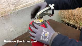 How to disassemble and assemble an ABC Fire Extinguisher maintenance DIY [upl. by Nivram]