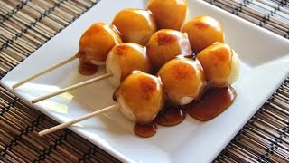 Mitarashi Dango Recipe Japanese Cooking 101 [upl. by Rog]