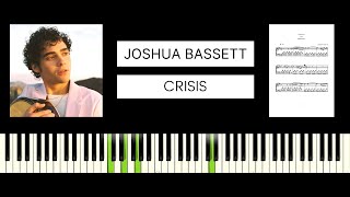 Joshua Bassett  Crisis BEST PIANO TUTORIAL amp COVER [upl. by Aseyt19]