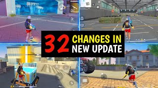 32 CHANGES IN NEW OB41 UPDATE  GARENA FREE FIRE [upl. by Hardwick677]