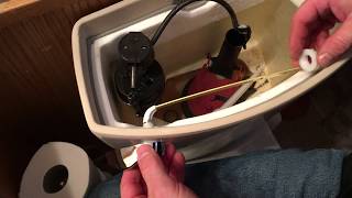 How To Replace A Toilet Flush Lever Handle [upl. by Saunder]