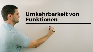 Umkehrbarkeit von Funktionen Voraussetzung Monotonie  Mathe by Daniel Jung [upl. by Sajovich]