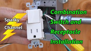 How to Install a Combination Switch and Receptacle [upl. by Skipton]