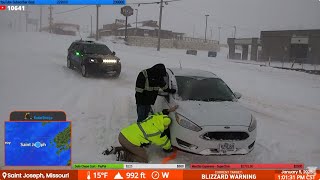 🔴MISSOURI SNOWSTORM  LIVE STORM CHASER [upl. by Ttemme873]