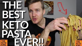 The Best Keto Pasta Ever Low Carb Pasta How to make Keto Pasta Keto Fettuccine  only 15g carbs [upl. by Dremann172]