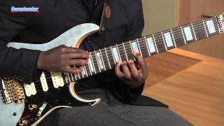 Ibanez TAM100 Tosin Abasi Signature 8string Guitar Demo  Sweetwater Sound [upl. by Hefter]