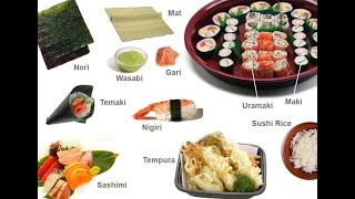 Sushi  Types and names [upl. by Naresh]