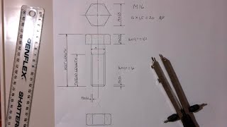 How to construct a metric bolt and nut from just the M value [upl. by Annavaig]