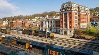 Spring in the Heart of the BampO Railfanning Grafton West Virginia [upl. by Ahsinit]