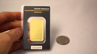 Argor Heraeus 1 oz Gold Bar [upl. by Ttelrats260]