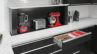 Hidden appliance storage systems for the kitchen of today [upl. by Maillliw999]