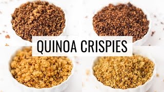 HOW TO MAKE QUINOA CRISPIES  4 different ways [upl. by Lilith]