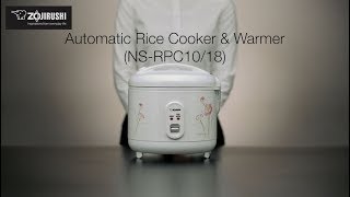 Zojirushi Automatic Rice Cooker amp Warmer NSRPC1018 [upl. by Assirem]