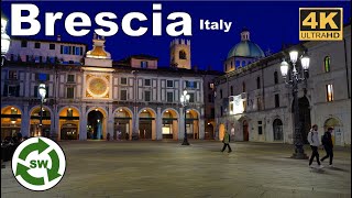 Brescia Italy  Evening Walk Tour 2022  4K Ultra HD [upl. by Gillead231]