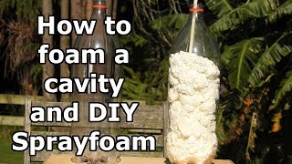 DIY spray foam and how to foam a cavity [upl. by Annuahsal]