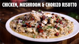 Chicken Mushroom and Chorizo Risotto [upl. by Jean]