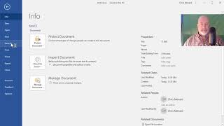 AutoSave in 365  Word  Must save to OneDrive by Chris Menard [upl. by Allicserp137]