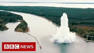 WW2 bomb explodes during attempt to defuse it  BBC News [upl. by Eseenaj]