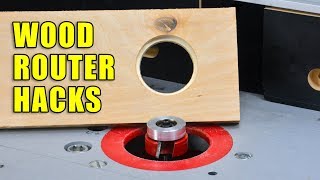 Wood Router Hacks  5 Wood Router Tips and Tricks [upl. by Ahoufe95]