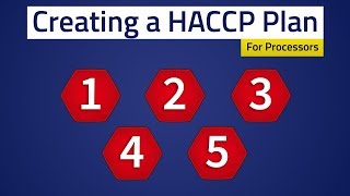 Food Safety  Creating a HACCP Plan [upl. by Asabi668]