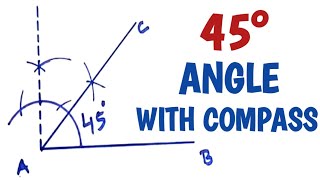 How to draw 45 degree angle [upl. by Hplodnar]