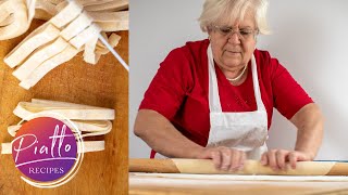 How to Make Homemade Pasta Without Machine  Italian Grandma Cooking [upl. by Falkner567]