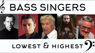 Bass Singers Lowest amp Highest Notes [upl. by Byrn]