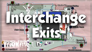 NEW INTERCHANGE EXIT MAP All PMC and SCAV Exits with Map  Escape from Tarkov [upl. by Annovad410]