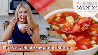 Chunky Gazpacho Recipe [upl. by Shandie]