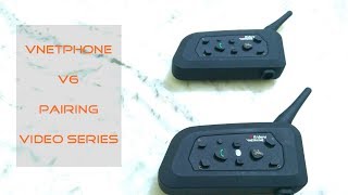 VNETPHONE V6  Pairing with another device  Pairing Video Series  Video 2 of 2  Tour 150 [upl. by Netnilc721]