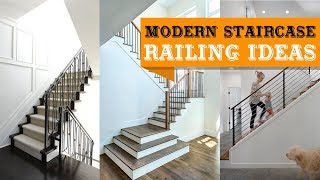 100 Modern Staircase Railing Ideas [upl. by Lokim]