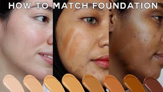 How To Find Your BEST Foundation Shade • easy for makeup beginners [upl. by Cochrane305]