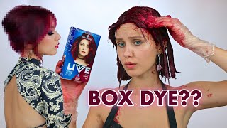 Dyeing my hair Burgundy with BOX DYE [upl. by Raffaj820]